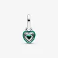 Charm Pendente Mini Green Chakra Heart Donna Pandora Me Charm Pendente Mini Green Chakra Heart Donna Pandora Me
