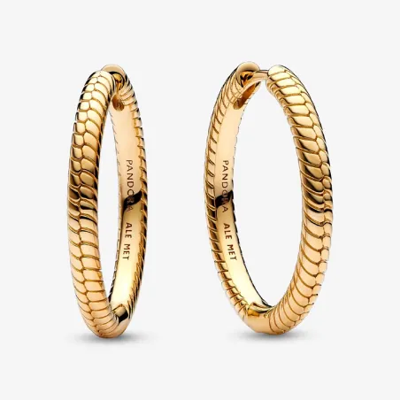 Orecchini Cerchi Componibili Placcatura Oro 14k Donna Pandora