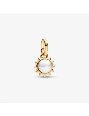 Charm Pendente Sun Perla Placcatura Oro 14k Donna Pandora
