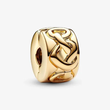 Charm Clip dorata Cuori Intrecciati Donna Pandora