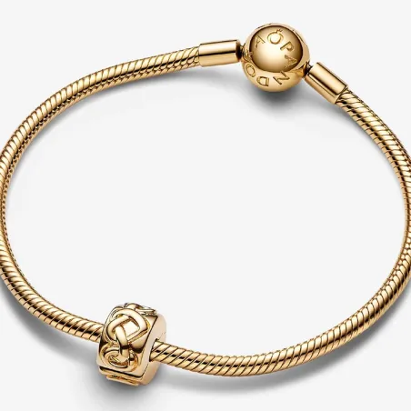 Charm Clip dorata Cuori Intrecciati Donna Pandora