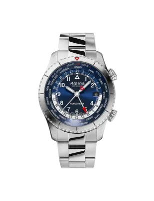 Orologio Startimer Pilot Quartz Worldtimer GMT Uomo Alpina