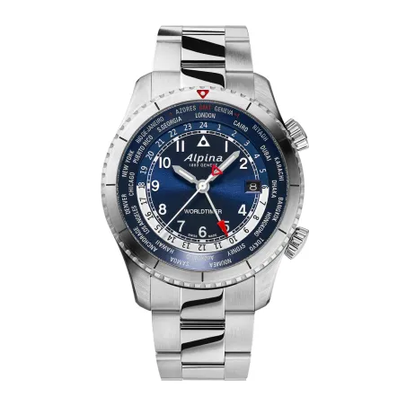 Orologio Startimer Pilot Quartz Worldtimer GMT Uomo Alpina