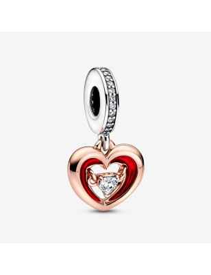 CHARM PENDENTE CUORE SPLENDENTE PIETRA DONNA PANDORA  782450C01 Pandora