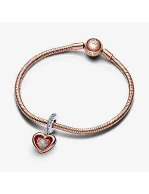 CHARM PENDENTE CUORE SPLENDENTE PIETRA DONNA PANDORA  782450C01 Pandora