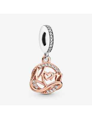CHARM PENDENTE MAMMA PLACCATO ORO ROSA PANDORA 789374C01 Pandora