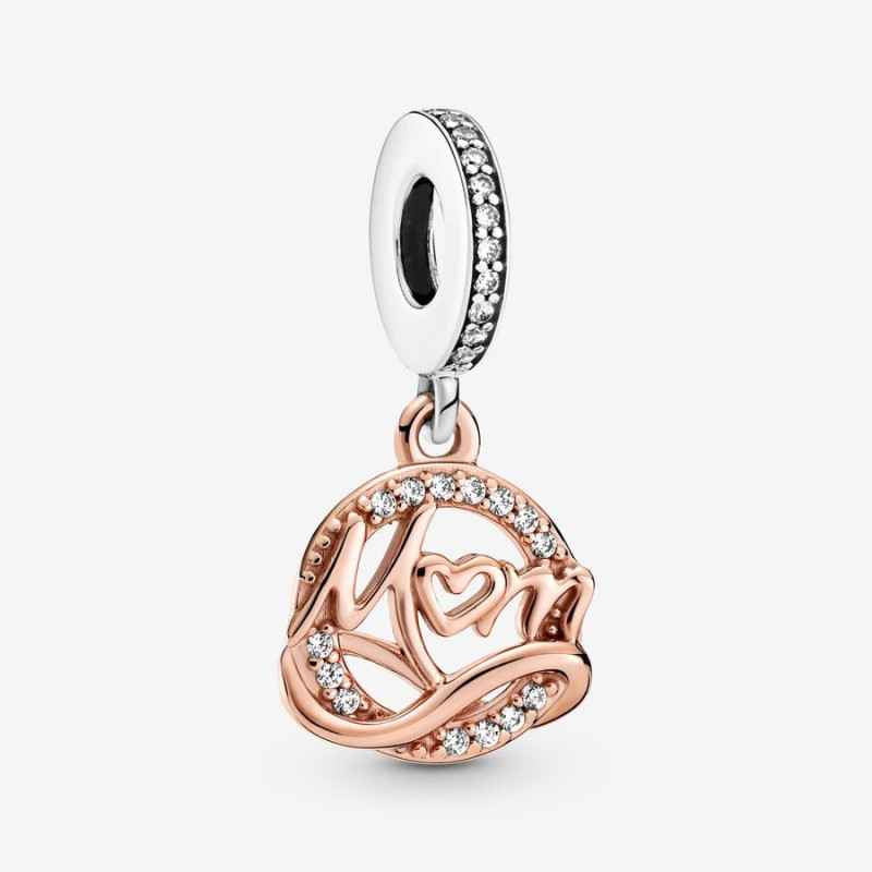 CHARM PENDENTE MAMMA PLACCATO ORO ROSA PANDORA CHARM PENDENTE MAMMA PLACCATO ORO ROSA PANDORA