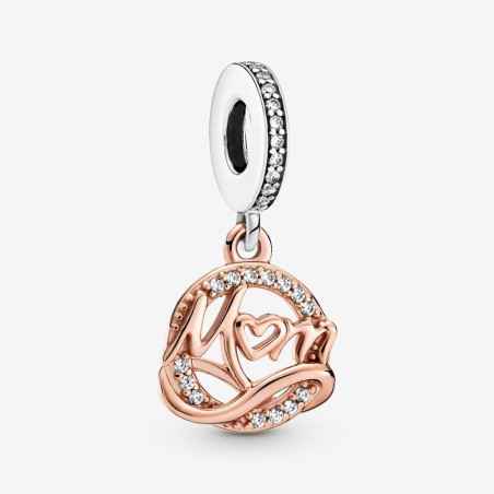 CHARM PENDENTE MAMMA PLACCATO ORO ROSA PANDORA 789374C01 Pandora
