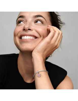 CHARM PENDENTE CUORE E INFINITO ROSA DONNA PANDORA  788878C01 Pandora