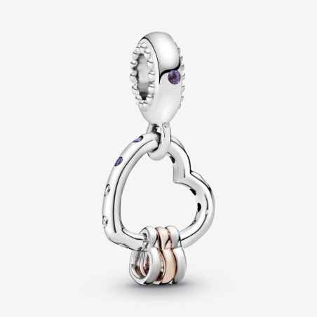 CHARM PENDENTE UNIONE DI CUORI DONNA PANDORA  787247NLCMX Pandora