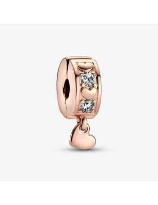 CLIP CUORI E PIETRE CON PENDENTE CUORE PANDORA 782253C01 Pandora