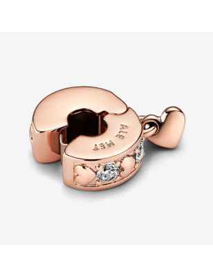 CLIP CUORI E PIETRE CON PENDENTE CUORE PANDORA 782253C01 Pandora