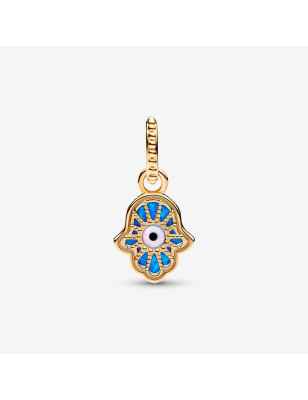 CHARM PENDENTE MANO DI FATIMA OPALE BLU PANDORA 762699C01 Pandora