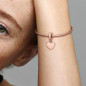 CHARM PENDENTE CUORE PLACCATO ORO ROSA DONNA PANDORA CHARM PENDENTE CUORE PLACCATO ORO ROSA DONNA PANDORA
