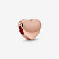 CHARM CUORE PLACCATO ORO ROSA DONNA PANDORA 