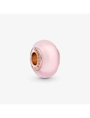CHARM VETRO MURANO ROSA OPACO DONNA PANDORA