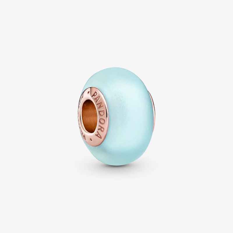 CHARM VETRO MURANO BLU OPACO DONNA PANDORA CHARM VETRO MURANO BLU OPACO DONNA PANDORA