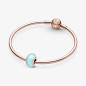 CHARM VETRO MURANO BLU OPACO DONNA PANDORA CHARM VETRO MURANO BLU OPACO DONNA PANDORA