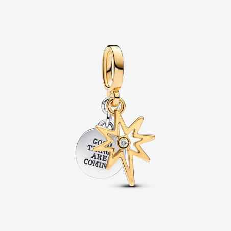 CHARM PENDENTE STELLA POLARE DIAMANTE CREATO DONNA PANDORA  763588C01 Pandora