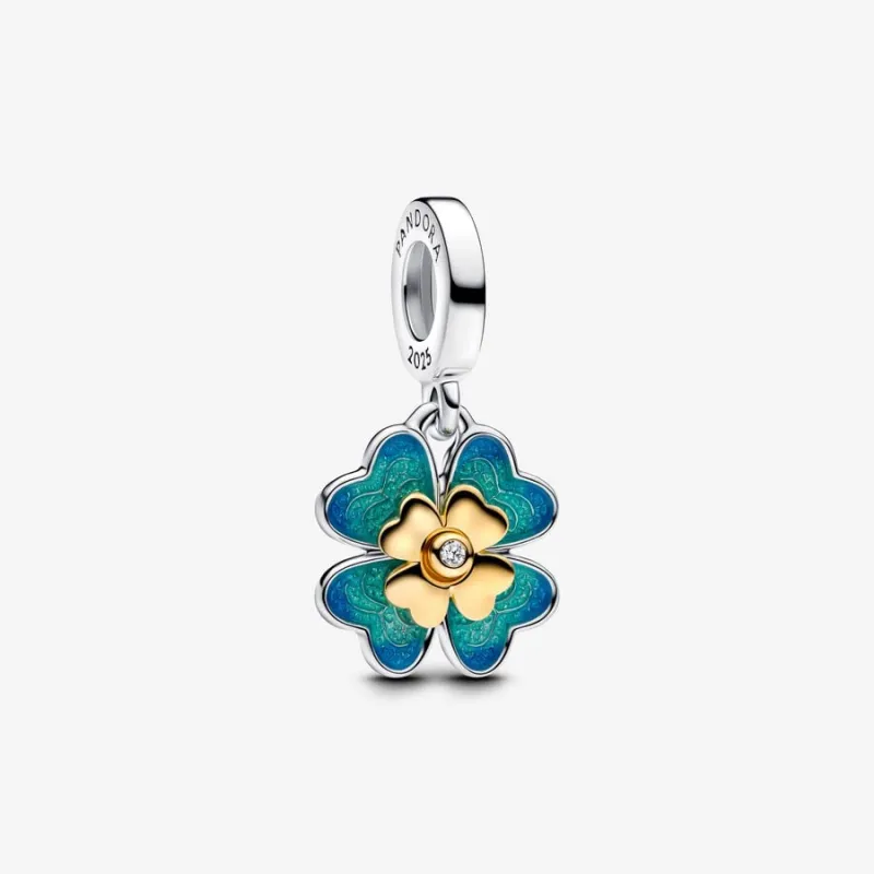 CHARM PENDENTE QUADRIFOGLIO CON DIAMANTE DONNA PANDORA 