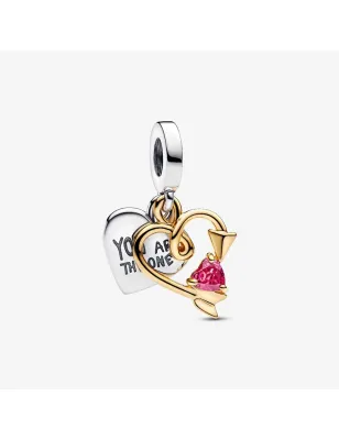 CHARM PENDENTE CUORE CON FRECCIA DONNA PANDORA  763622C01 Pandora