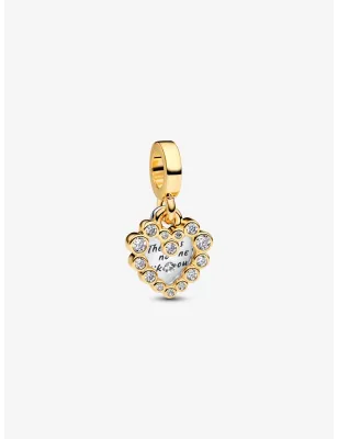 Charm Pendente doppio Cuore Nessuna Come Te Donna Pandora