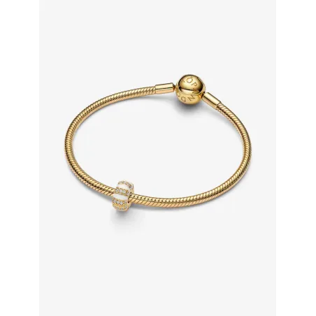 Charm Clip Eleganza Luminosa dorata Donna Pandora