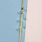 Bracciale dorato Gioia maglia snake cristalli verdi Donna Morellato