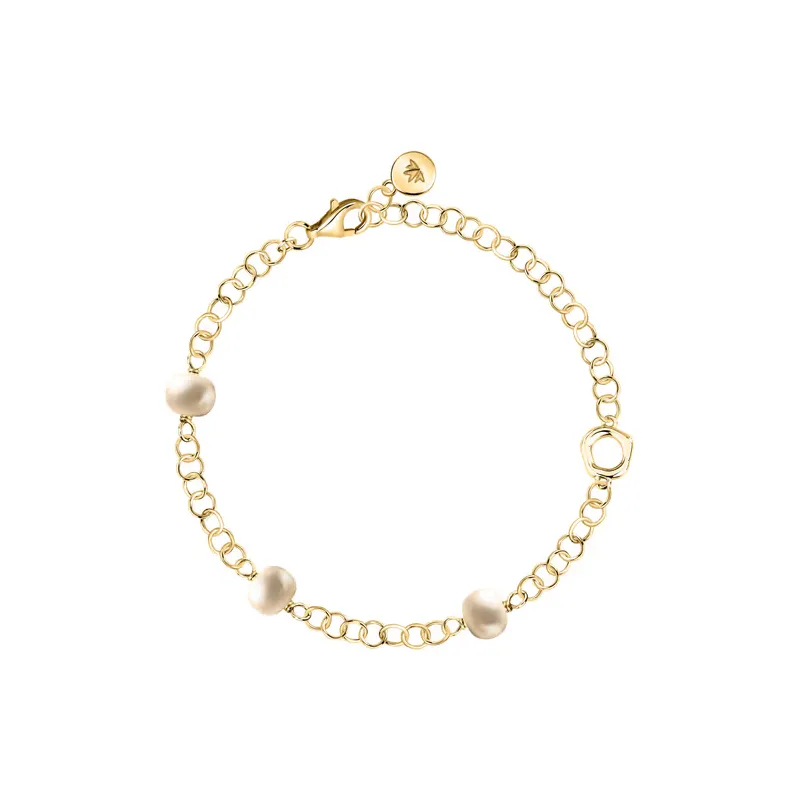 Bracciale dorato Perla Donna Morellato