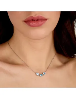 Collana Tesori con tre zirconi azzurri Donna Morellato