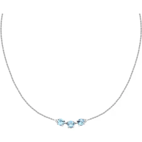 Collana Tesori con tre zirconi azzurri Donna Morellato