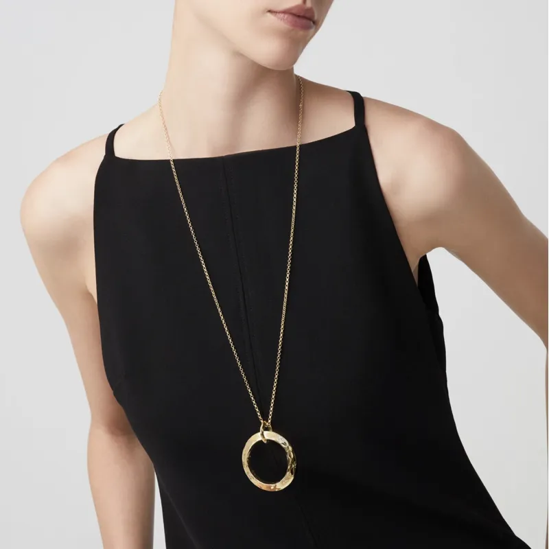 Collana pendente dorata Blade Donna Giovanni Raspini Collana pendente dorata Blade Donna Giovanni Raspini