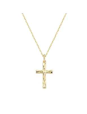 Collana dorata con Croce pendente Uomo Amen