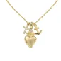 Collana dorata ciondoli Fede, Speranza, Carità Donna Amen Collana dorata ciondoli Fede, Speranza, Carità Donna Amen