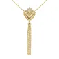 Collana dorata Sacro Cuore e Nappa con zirconi Donna Amen