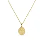 Collana dorata medaglia con Madonna e Bambino Donna Amen