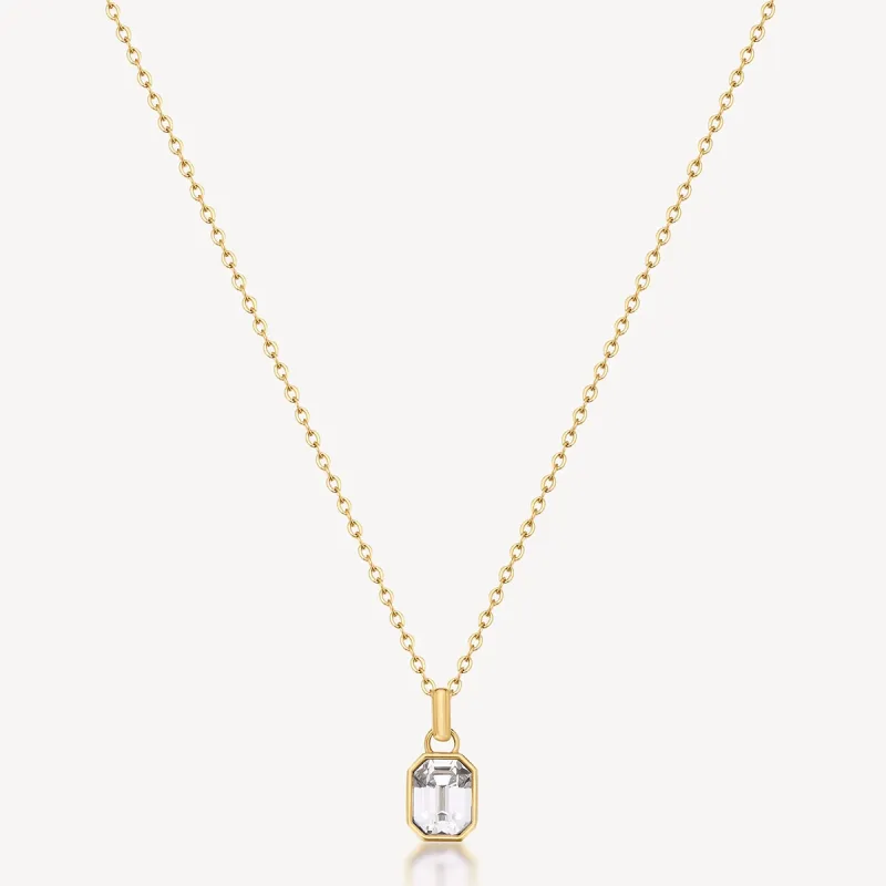 Collana Symphonia Acciaio Pvd oro 14K Cristallo DONNA Brosway Collana Symphonia Acciaio Pvd oro 14K Cristallo DONNA Brosway