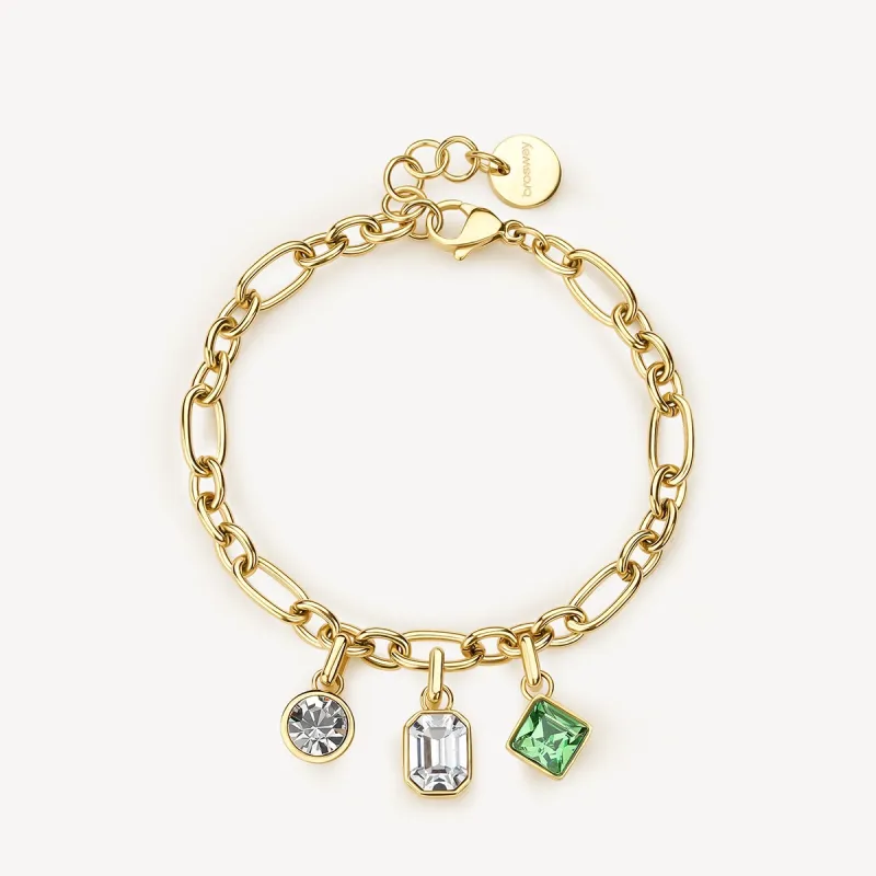 Bracciale Symphonia Acciaio pvd oro 14K Cristalli Donna Brosway Bracciale Symphonia Acciaio pvd oro 14K Cristalli Donna Brosway