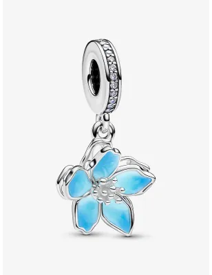 Charm Pendente Fiore di Ciliegio Blu Donna Pandora