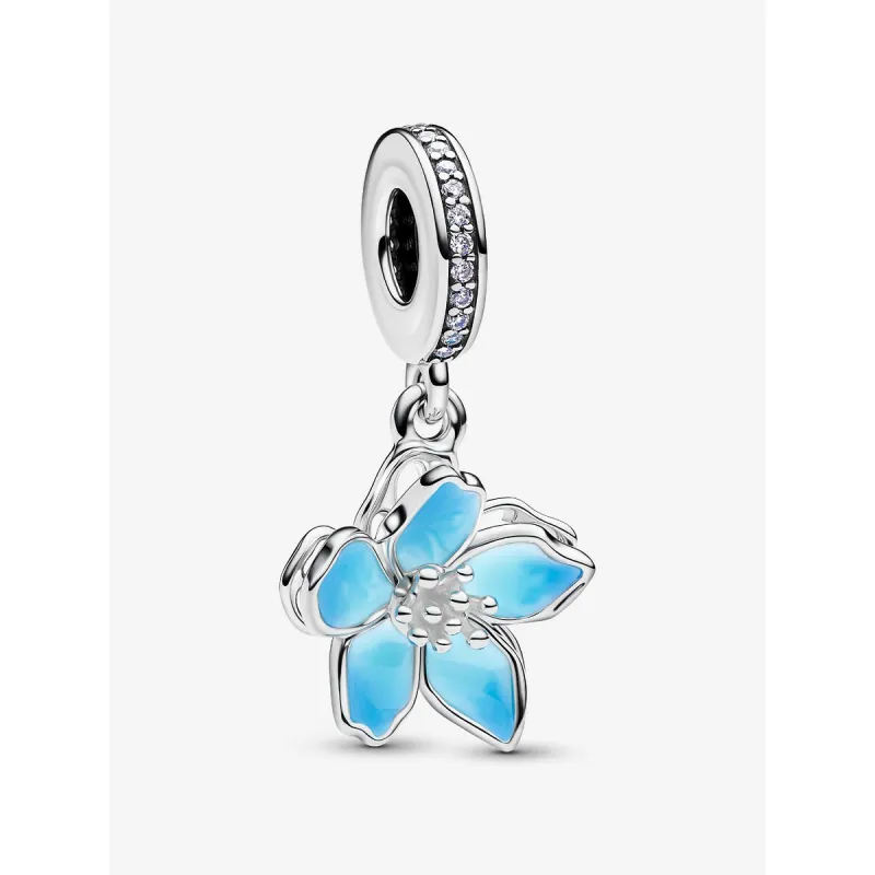 Charm Pendente Fiore di Ciliegio Blu Donna Pandora Charm Pendente Fiore di Ciliegio Blu Donna Pandora