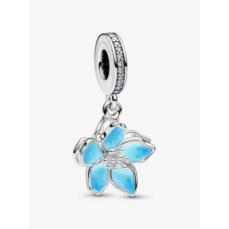 Charm Pendente Fiore di Ciliegio Blu Donna Pandora