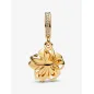 Charm Pendente dorato Fiore di Ciliegio Blu Donna Pandora Charm Pendente dorato Fiore di Ciliegio Blu Donna Pandora