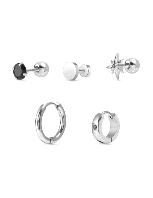 Orecchini Set di 5 Atlante Acciaio Uomo Nomination 027509/001 Nomination