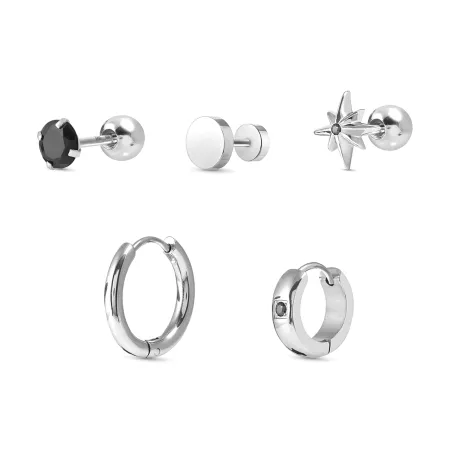 Orecchini Set di 5 Atlante Acciaio Uomo Nomination 027509/001 Nomination