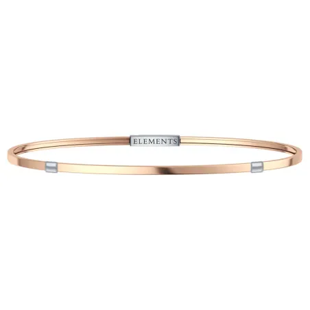 Bracciale rigido Argento Rosato mis.L Donnaoro