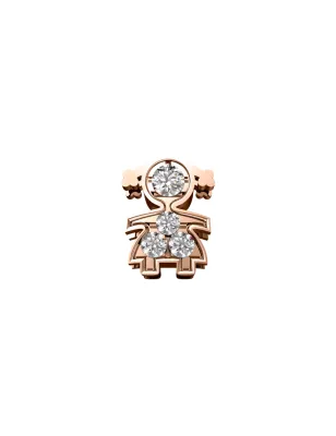 Elemento Bimba in Oro Rosa e Diamanti Donnaoro