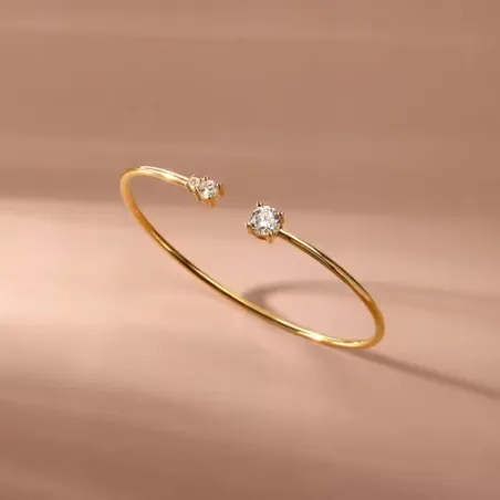 Bracciale rigido aperto con zirconi bianchi Donna Morellato