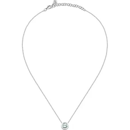 Collana Tesori Eterni punto luce Topazio azzurro Donna Morellato