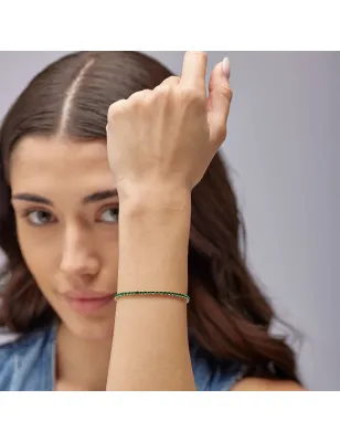Bracciale Tennis Pvd Oro Zirconi Emerald Desiderri DONNA Brosway