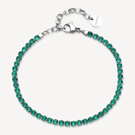 Bracciali Tennis Acciaio Zirconi emerald Desideri DONNA Brosway